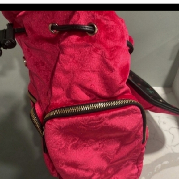 Nwot Vintage rare betsey johnson velour backpack main image 5